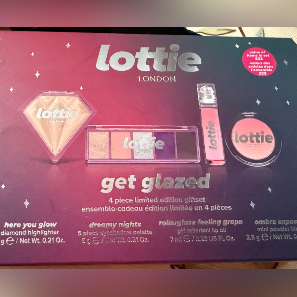 NEW Lottie London Limited Edition 4 Pc Get Glazed Gift Set | Vegan Makeup - Picture 6 of 6
